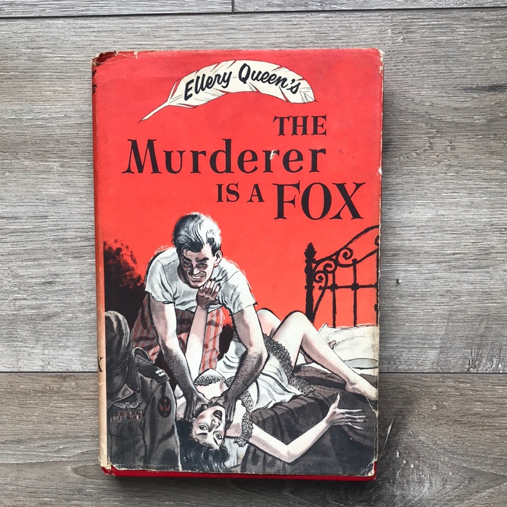 Ellery Queen Murder Mystery Novel “The Murderer is a Fox”